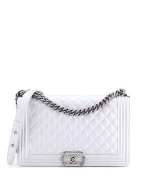 Chanel Boy Flap Bag Quilted Metallic #278960C44B